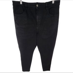 American Eagle Short Dream Super Hi-Rise Jegging Black SZ 18 Short NWT